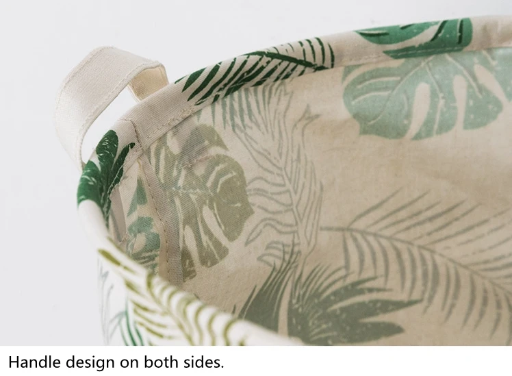 Household room cleaning clothes storage natural eco friendly breathable logo custom printing laundry basket