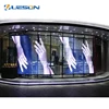 Outdoor high brightness transparent led mesh screen flexible/ soft curtain/ glass wall screen/ transparent