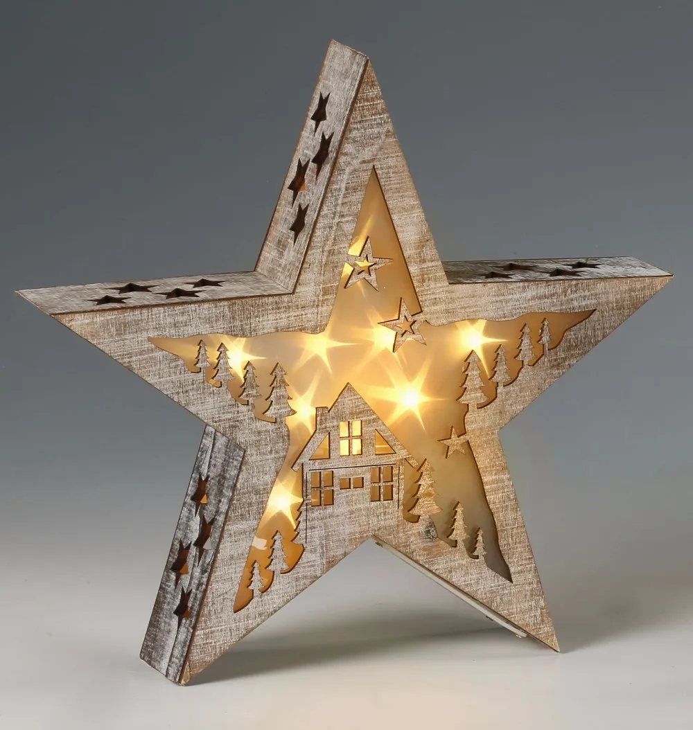 Wooden Led Light Up White Star Battery Operated With Laser Cut Woodland Scene For Decorative Christmas Lights Buy Decorative Christmas Lights Star Light Christmas Decoration Light Product On Alibaba Com