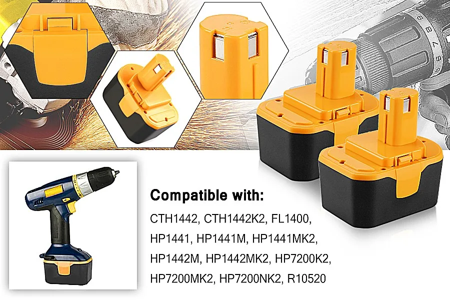 For Ryobi 14.4v 3.0ah Nicd Cordless Replacement Tool Battery Dc9091