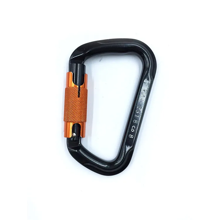 Aluminum Snap Hook with Screw Lock, Secure Buckle Hanging Padlock for Camping Tents, Backpacks, Hiking Gear