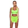 2 Piece Set Women Crop Tops And Biker Shorts Sweat Suits Sexy Yoga Wear Outfits Casual Tracksuit Matching Sets Y11246