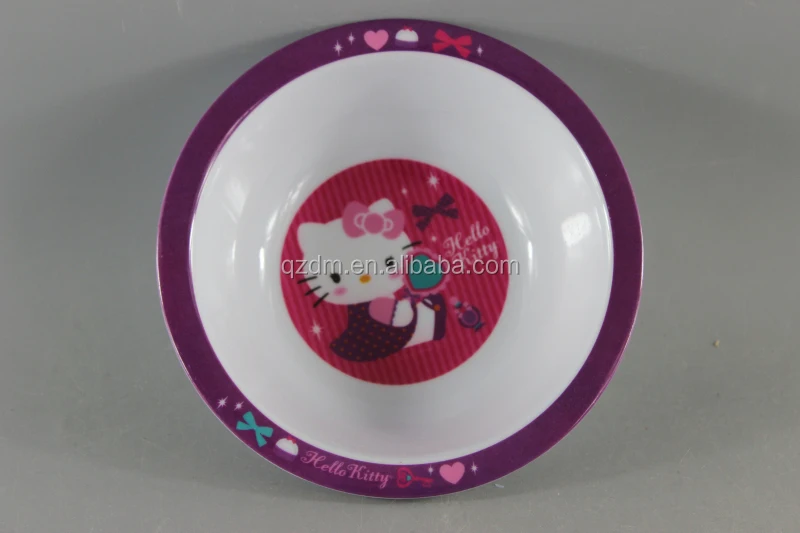 6.5 inch melamine Baby bowl Plastic broadbrimmed bowl