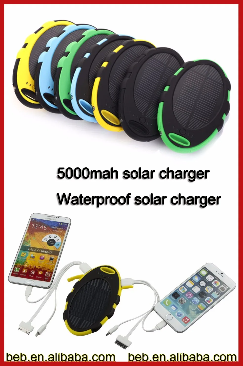 Hotsale Waterproof Dual Usb Mobile Portable Power Bank 5000mah Mobile