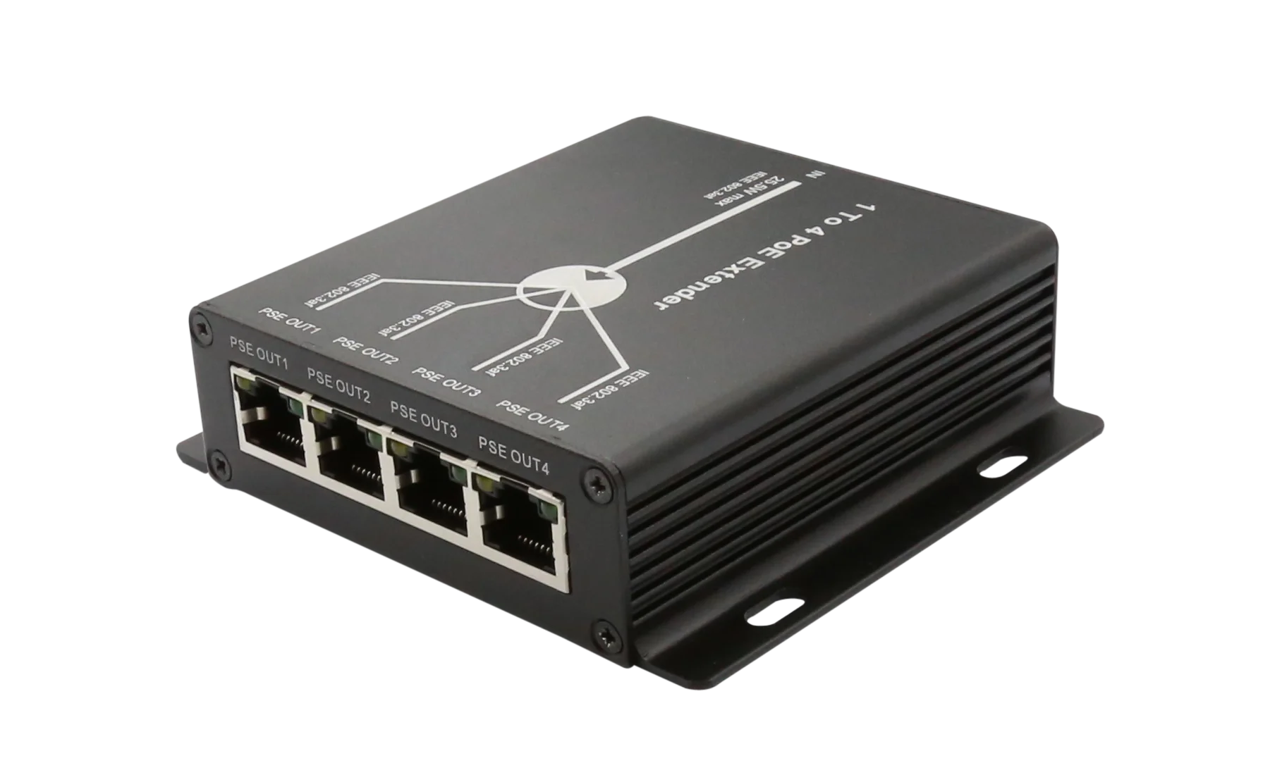 CCTV accessories PoE repeater 10/100M 4 port PoE extender HY-E4-POE