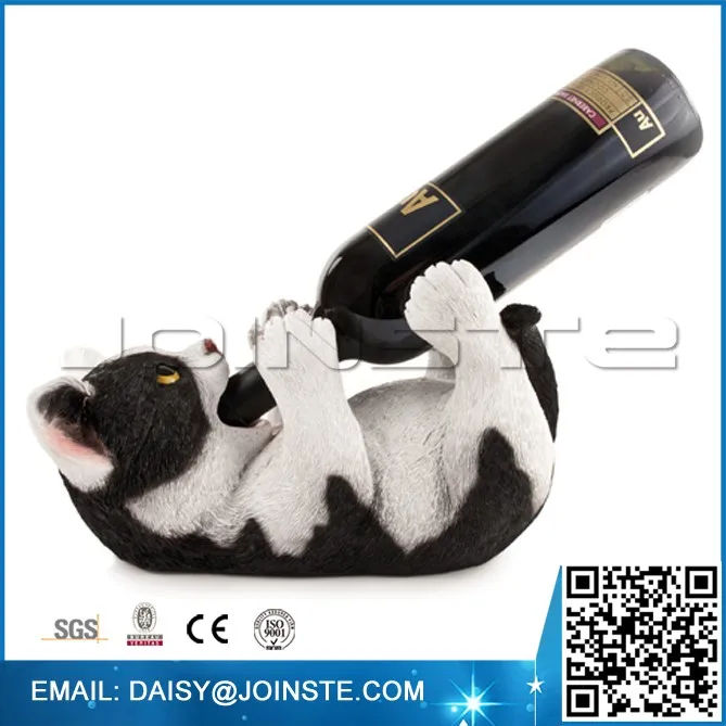 Custom Animal Wine Bottle Holders,Decorative Wine Bottle Holders,Cat