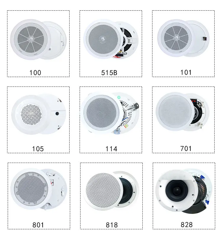 8ohm 6 Inch Sound System Ceiling Speaker For Commercial Buildings