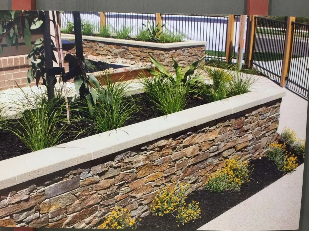 cheap rusty quartz natural stone veneer and wall cladding(CZ-N47)