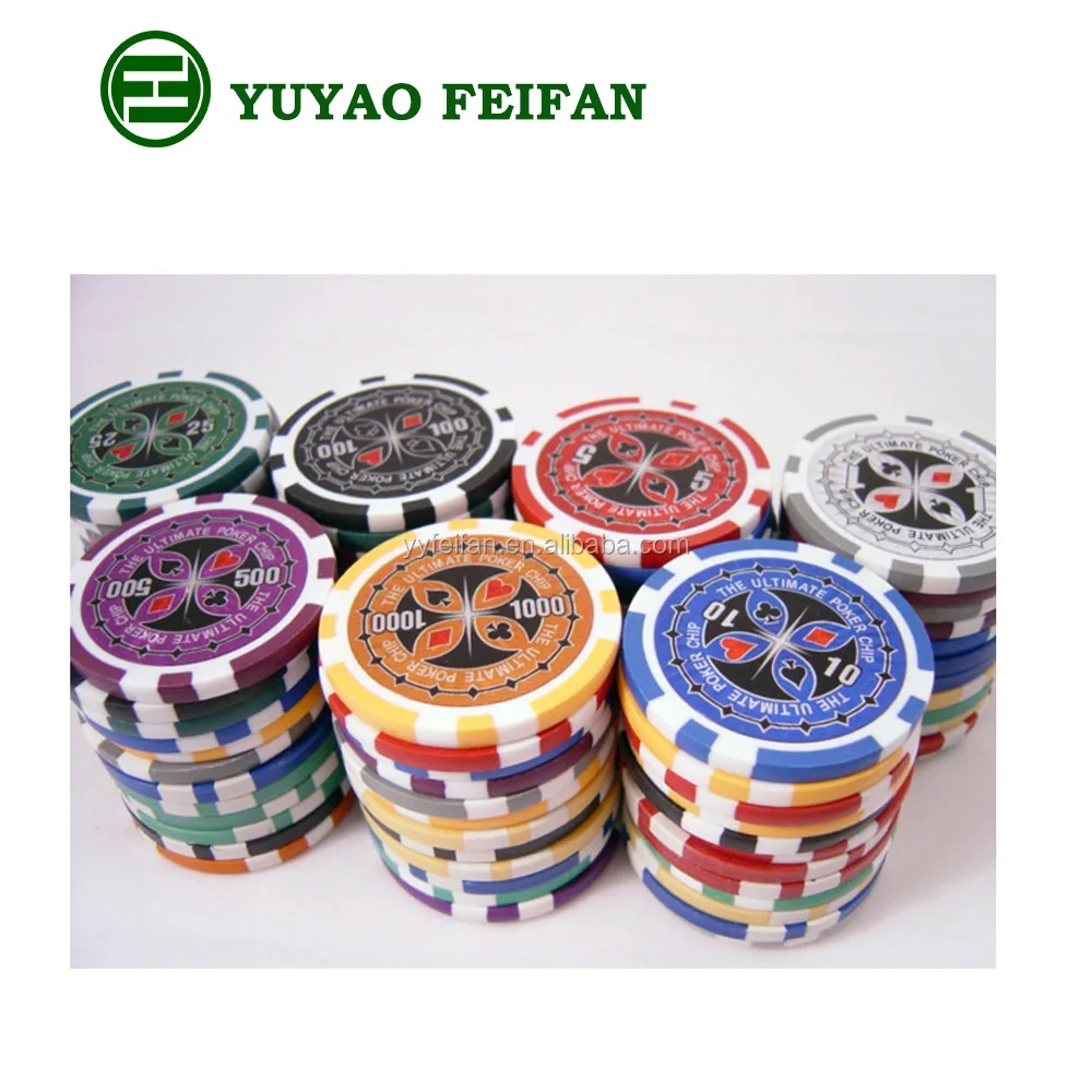 50pcs Ultimate Casino Laser Clay Poker Chips $5000 