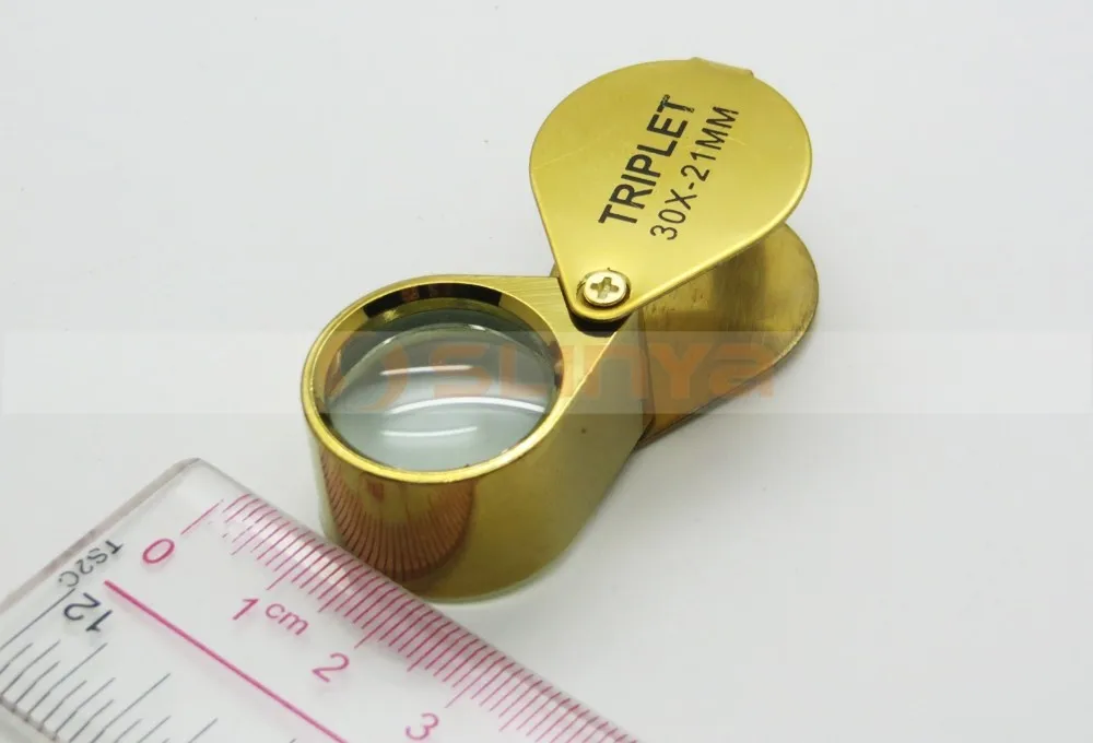 Portable Jewelry Magnifying Tool 30x21mm Jewelers Eye Loupe Diamond