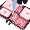 custom suitcase bag travel 6pcs compressing packing cubes on stock sale