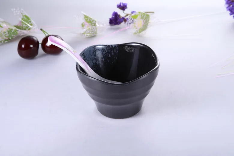 Japanese tableware /black Sushi dinner set/Japanese imitation porcelain glass  tableware