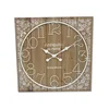 9mm Firwood Board With Silk Screen Metal Art Wall Clock