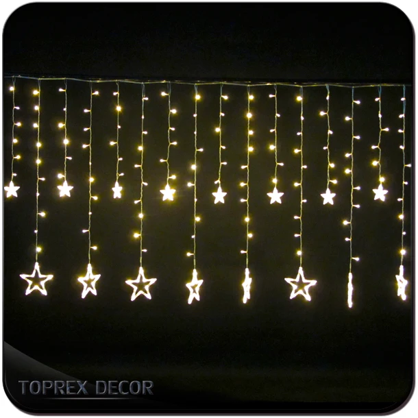 2018 room decoration led twinkle christmas icicle curtain Dripping Light