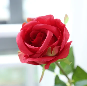 Artificial Red Rose Silk Flowers Single Stem Rose Flower Buy Rose Flowersilk Flowerrose Product On Alibabacom - 