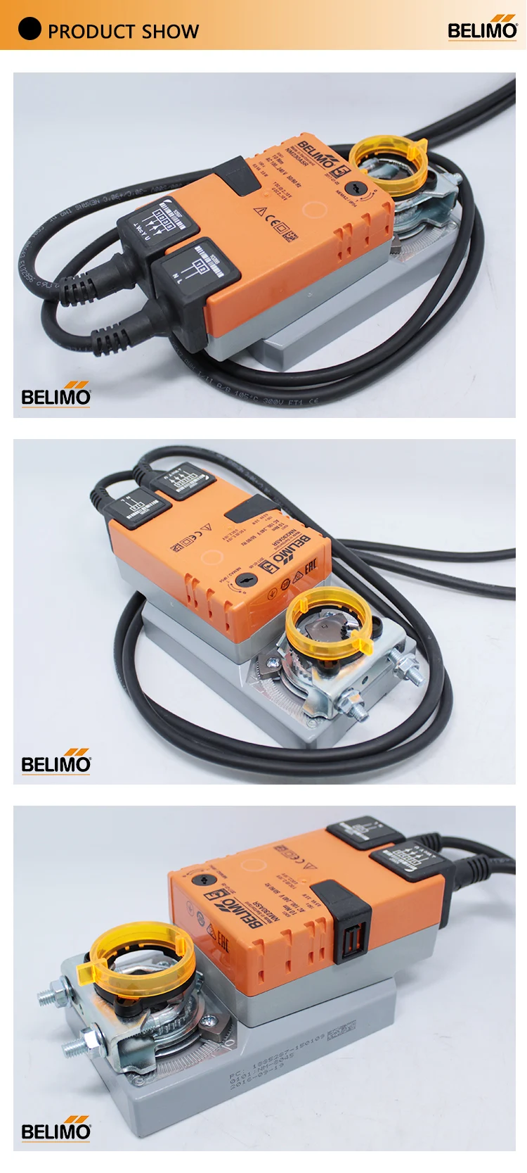 Belimo Nm230asr Damper Actuator For Operating Air Control Dampers In