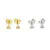 3mm tiny three dots stud minimal minimalist girls studs the second stud 925 sterling silver delicate small earring