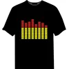 Promo wholesale customize sound activated led T shirt