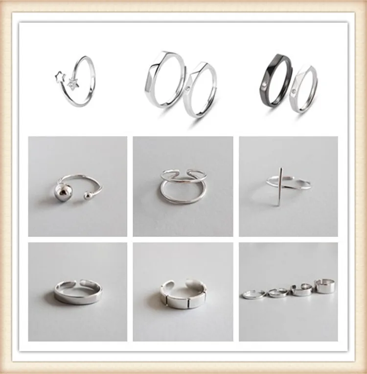 5 stars feedback Sland fashion jewellry ring blanks 925 silver in different sizes
