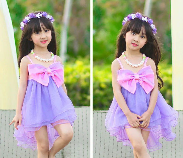 China Lace Chiffon Pattern Sleeveless Fit 3 To 8 Year Old Baby Girl ...
