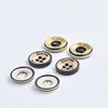 Factory wholesale resin button four - eye matt printing laser lining buttons