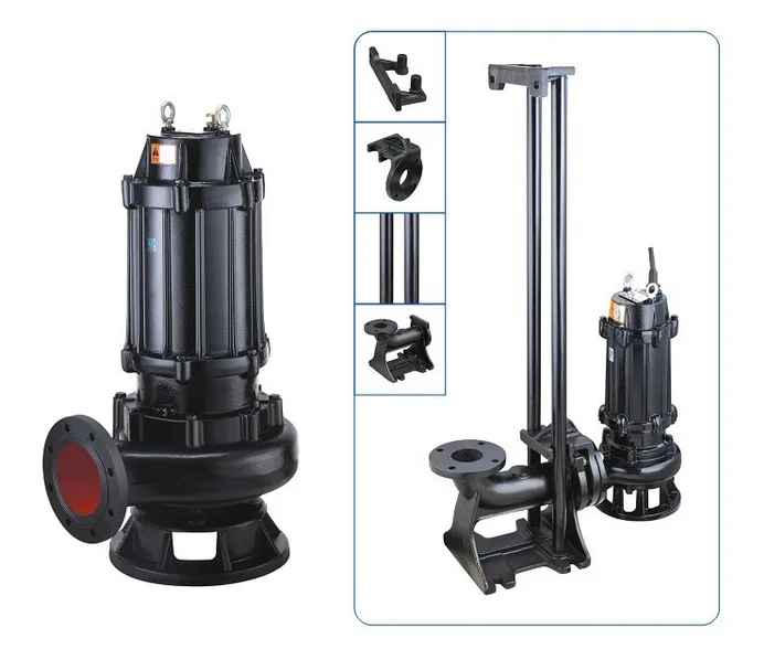 Wq Submersible Trash Water Pump For Wastewater Sewage Pump Guide Rail Wq Submersible Trash Water Pump For Wastewater Sewage Pump Guide Rail