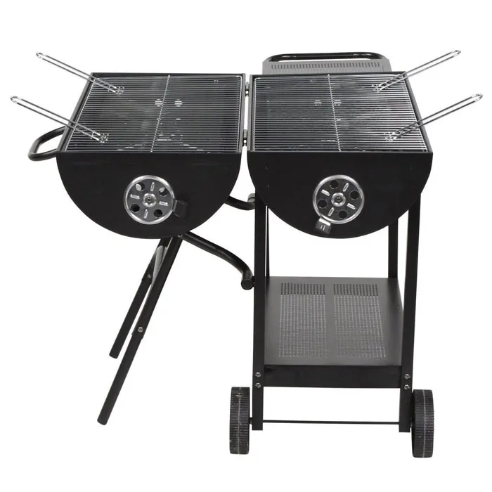 Double Side Oil Drum Bbq Grill Charcoal Barbecue Grill Buy Double Side Oil Drum Bbq Grill,Oil