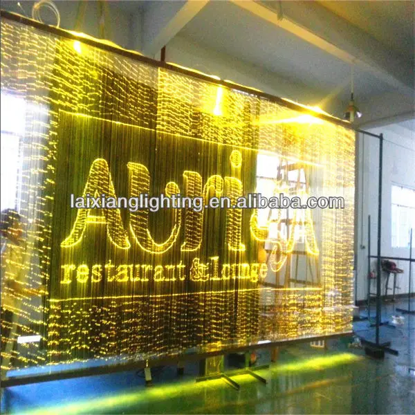 2018 latest waterfall curtain optical fiber ceiling light