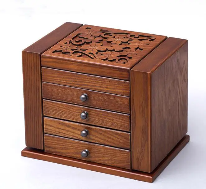 wooden craft storage box