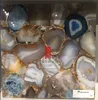 luxury natural grey solid agate slab translucent stone