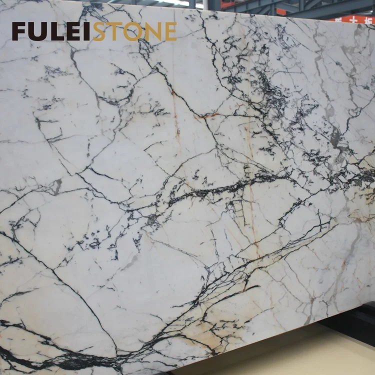 Top quality best price italian extra calacatta paonazzo marble slab