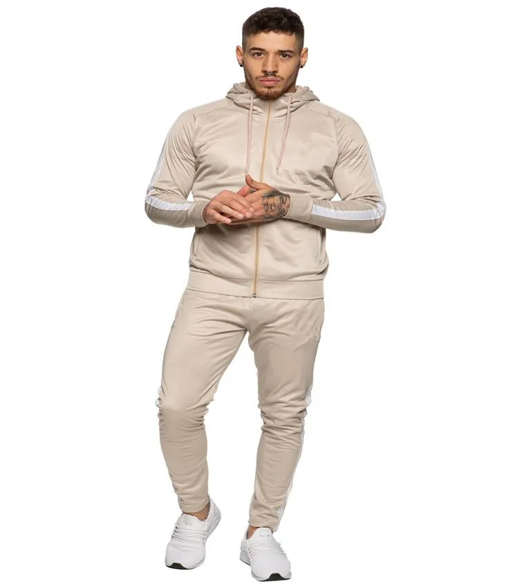 mens grey slim fit tracksuit