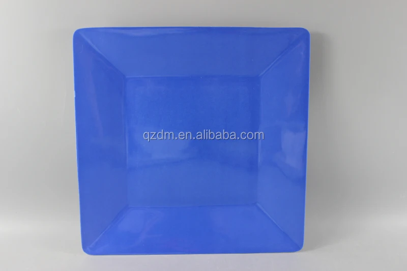 melamine square dinner plate solid color/candy color