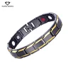 Abrray Magnetic arthritis Hematite Copper healing Bracelet Men's Health Care Bracelets with Hook Buckle Clasp Therapy Bangles M