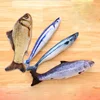 30/40/60 cm Interactive Cat Toy Soft Fish Catnip Plush Toy