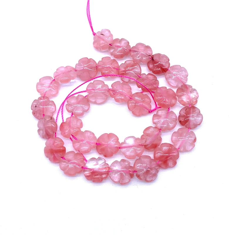 Details about   164.00 Cts 13 Inches Natural Rose Quartz Flower Carved Beads Strand NE-96E206 