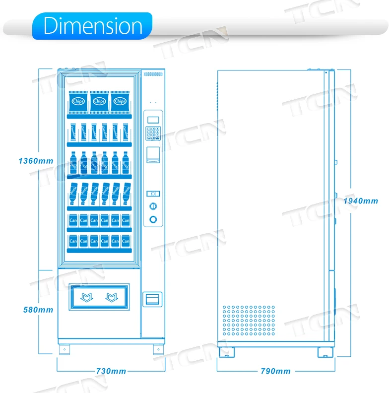 Drinks And Food Combo Vending Machine Cashless Support M Buy Combo Vending