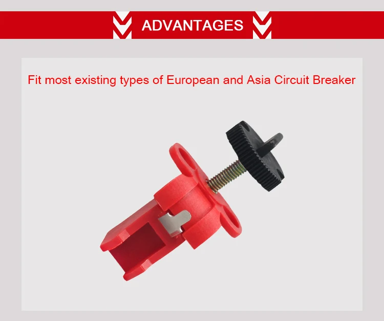 Tie Bar standard Miniature Breaker Lockout for MCB electrical breake