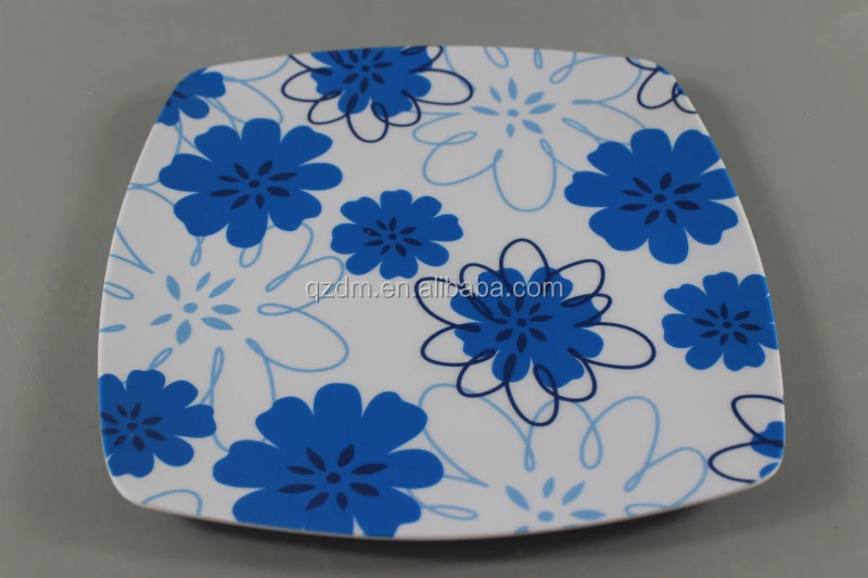 South America Market Melamine Square Plate