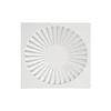 HVAC square swirl diffuser with collar ventilation swirl diffuser