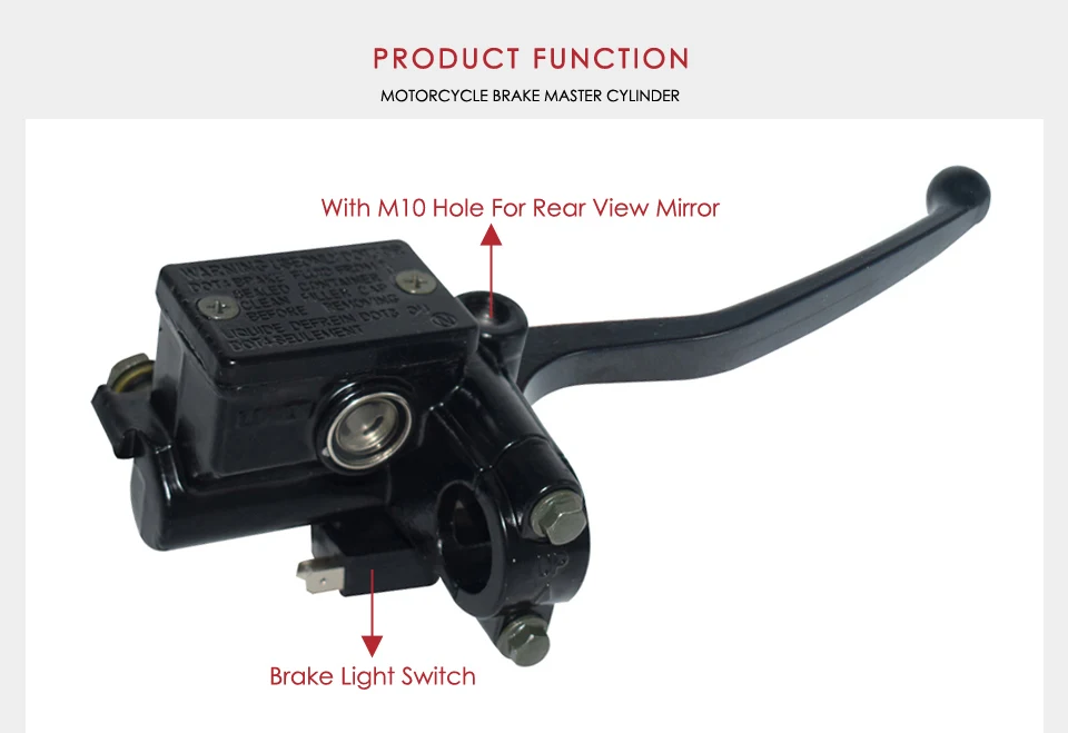 22mm Universal Front Atv Brake Clutch Master Cylinder Reservoir Levers