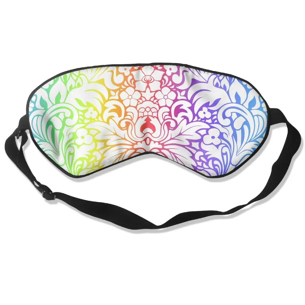 Madge Kelley Eye Mask Adjustable-Strap Eyeshade Sleeping Mask Skin-Friendly Drawing Texture Blindfold Night Sleep Travel