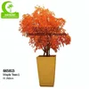 Red Plastic Leaves Artificial Maple Tree for Home/Office/Hotel Decorations