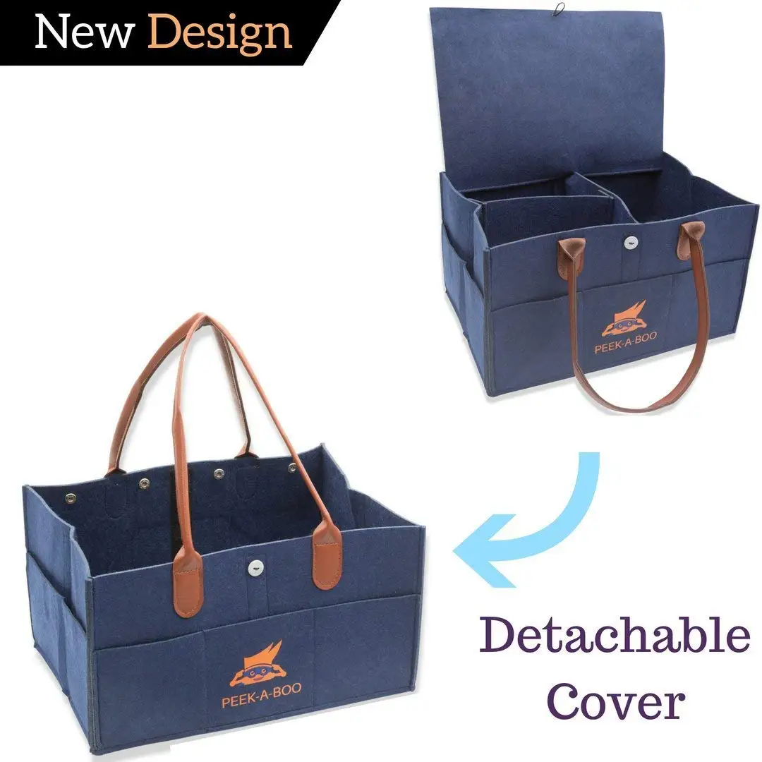 Buy Baby Diaper Caddy Organizer Storage Bin Nursery Diaper Stacker