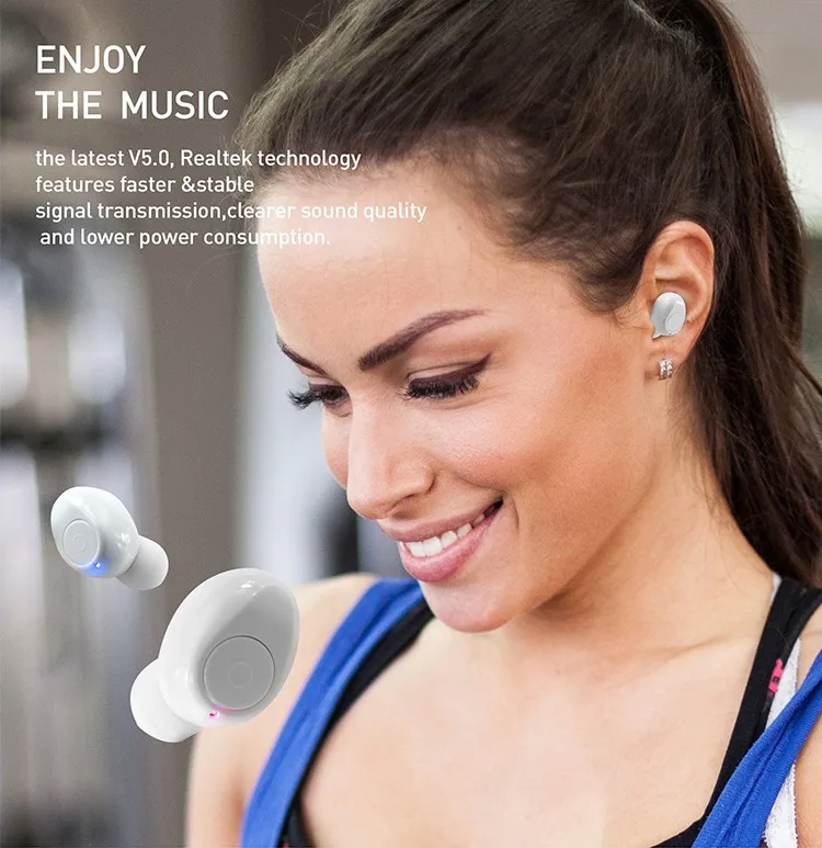 Amazon Top Hot Selling Outdoor Sport Most Durable Wireless V5.0 Bluetooth Headset Headphones RX19 Ear Pieces with Charging Case - ANKUX.COM