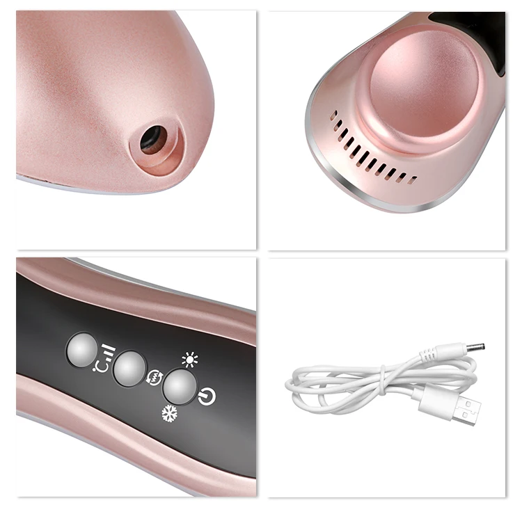 Cheapest home use hot and cold eye massager vibrating ultrasonic photon facial massager