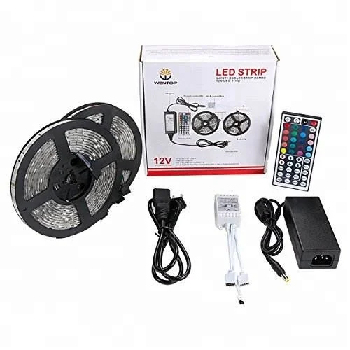 Factory Directly Price RGB-5050/3528 RGB LED Strip Light, Flexible RGB Color Changing LED Strip Kit with Color Box Packing