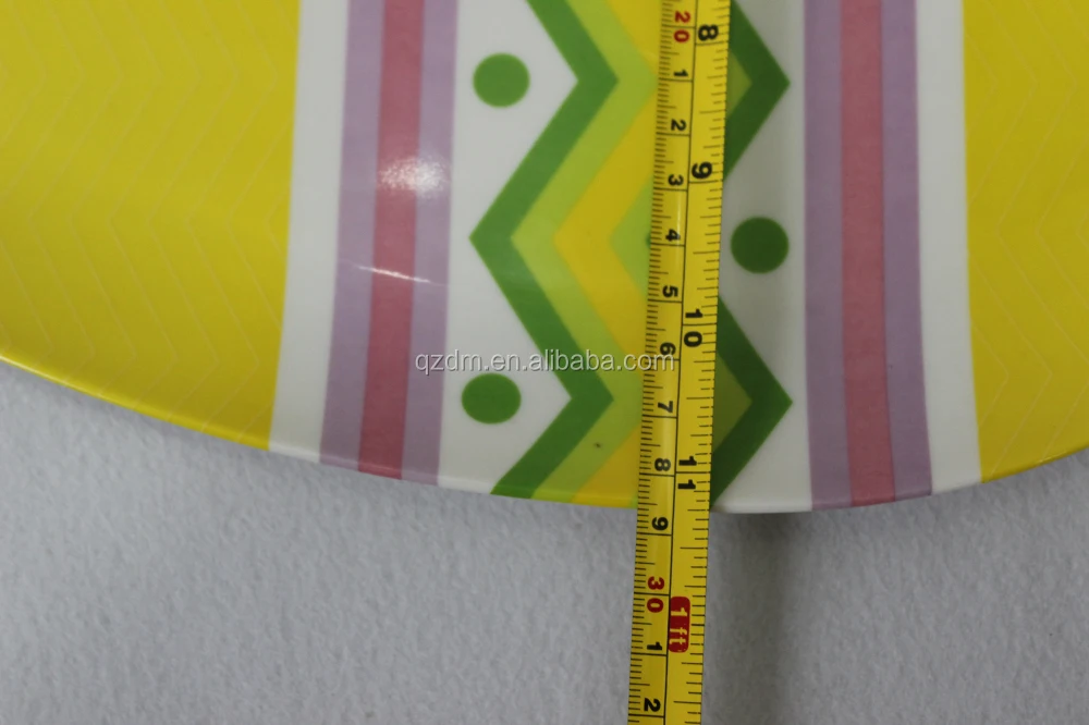 Egg Shaped Melamine Dinner Plate