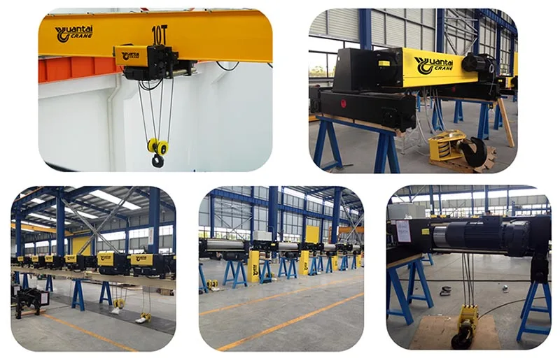 5 6.3 10 15 20 ton European single girder overhead travelling crane made in China for sale