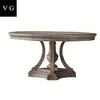 Modern fashion kitchen room furniture oak wooden dining table